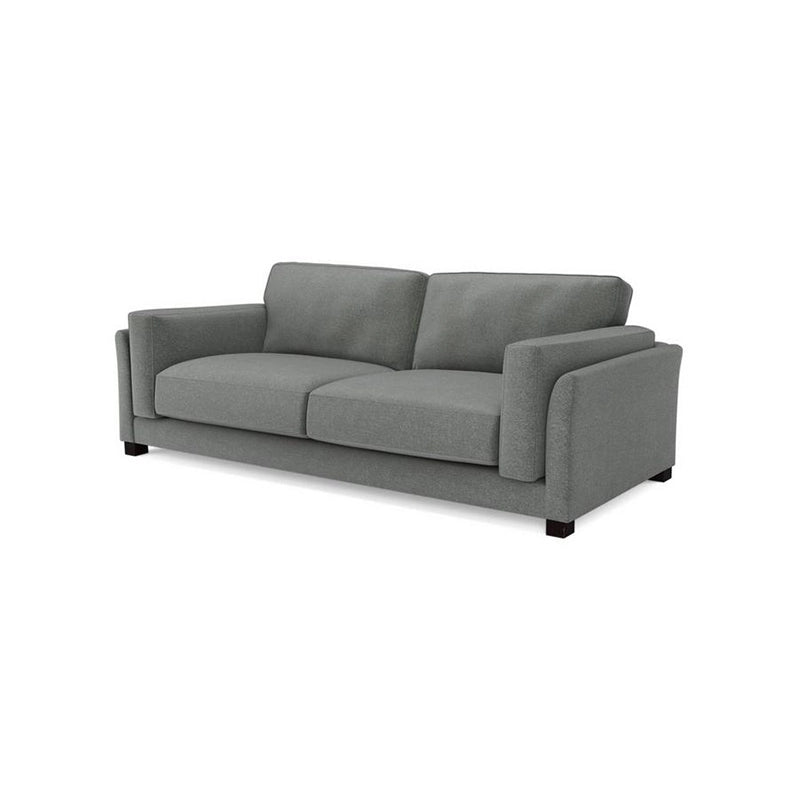 Plush cushion premium sofa – stylish sofa design – 3 seater couch – woven cloth upholstery