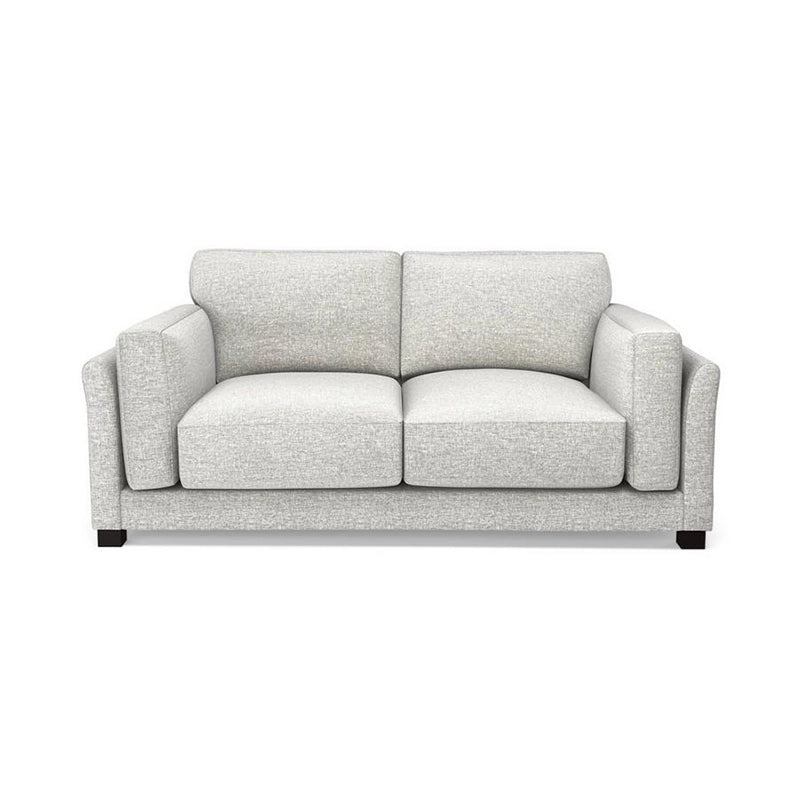 Plush cushion premium sofa – stylish sofa design – 2 seater couch – woven cloth upholstery