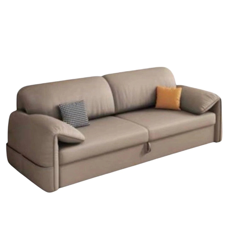 Constructed using engineered wood, 32-density foam, and a 3-inch pocketed spring base, this sleeper settee provides medium-firm comfort and lasting structure.