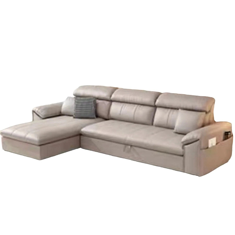 Upgrade your modern living space with this multifunctional L shape sofa cum bed featuring a stylish sofa bed design and practical pull-out sofa cam bed mechanism