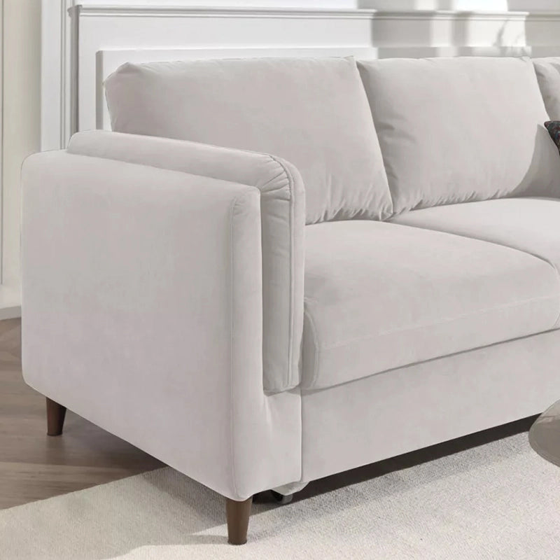 Upgrade your living space with this elegant L shape sofa cum bed that combines contemporary design with everyday functionality. 