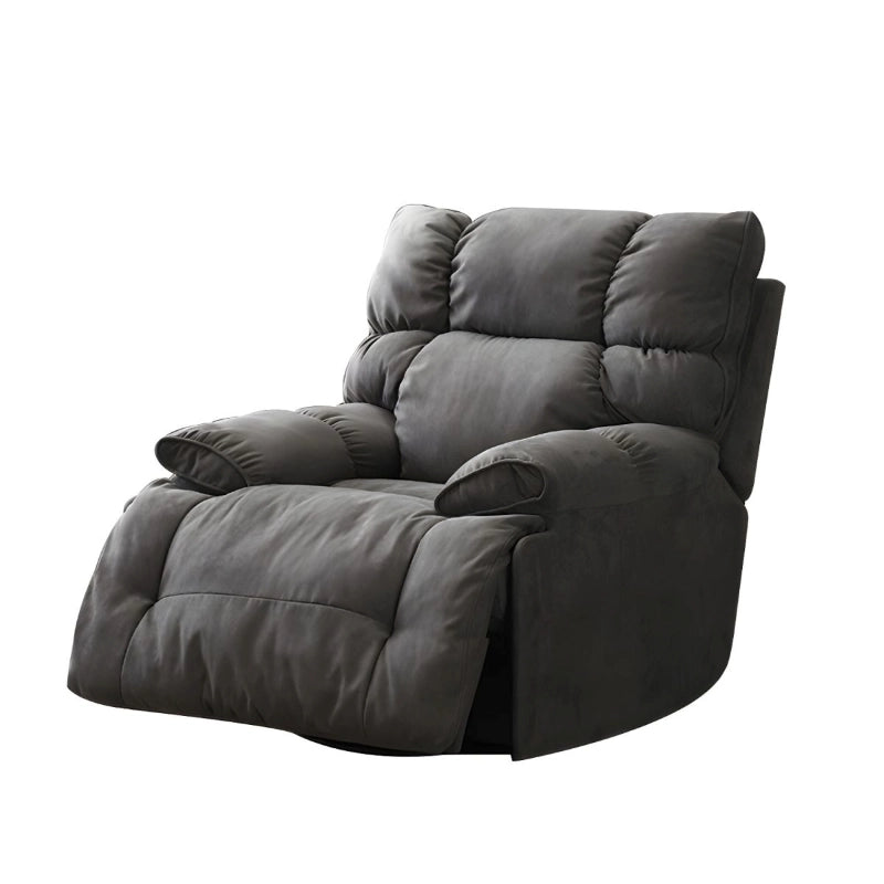 Grey lounge recliner, phone mount visible – recliner chair, chairs and recliners, swivel base
