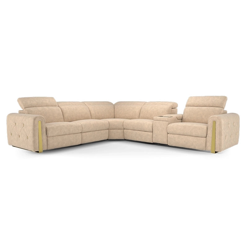 Upholstered in soft, pet-friendly fabric across various refined colours, each reclining sofa and couch recliner ensures unmatched relaxation with chaise-style footrests and padded armrests