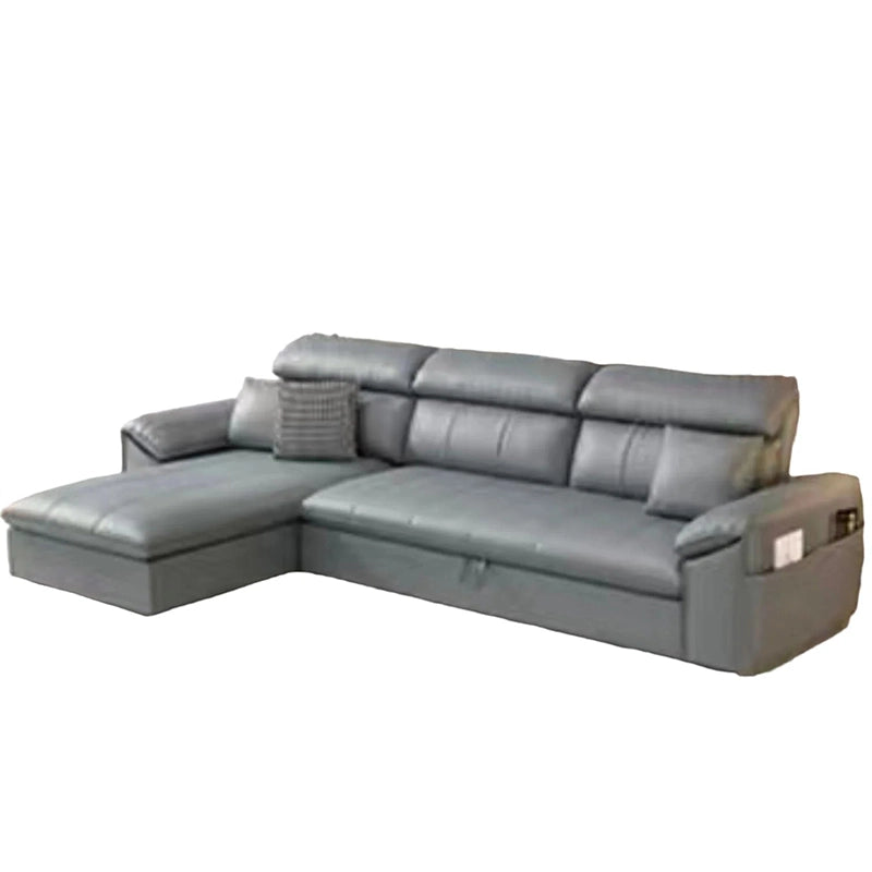 Upholstered in sleek, easy-to-clean leatherette, this convertible sofa bed transforms effortlessly into a spacious sofacumbed, ideal for guests or daily lounging.