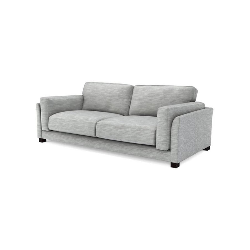 Rectilinear silhouette living room sofa set – buy sofa online – 3 seater couch – dark wood legs