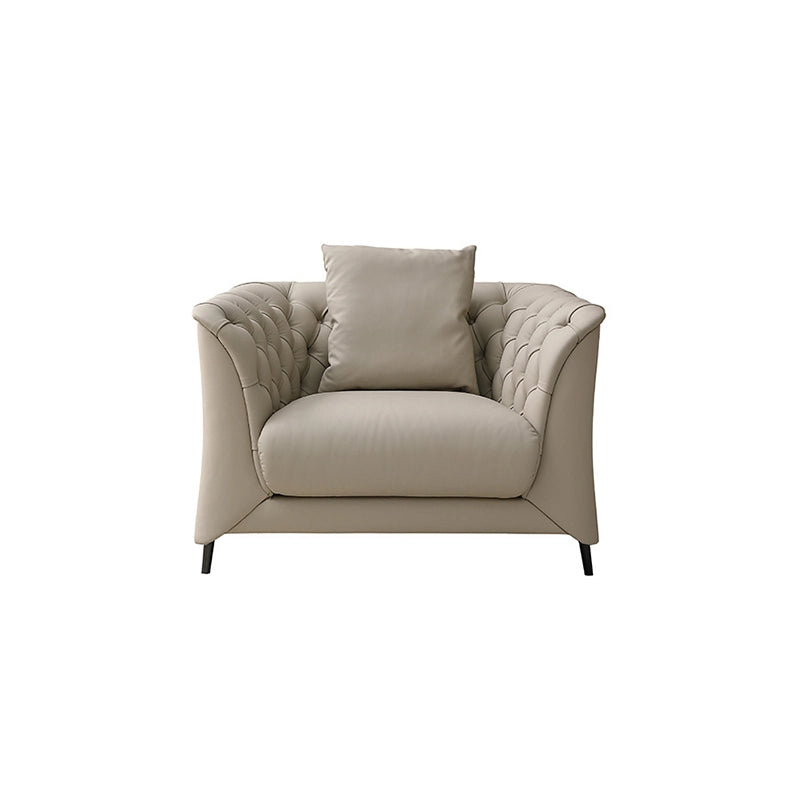 Whether styled as a centrepiece couch set or paired in a formal lounge, the pure leather finish is both pet-friendly and easy to maintain.