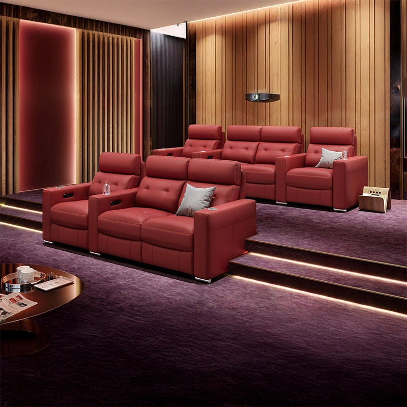 Upgrade your entertainment space with these luxurious cinema recliners, designed for ultimate comfort and style. 