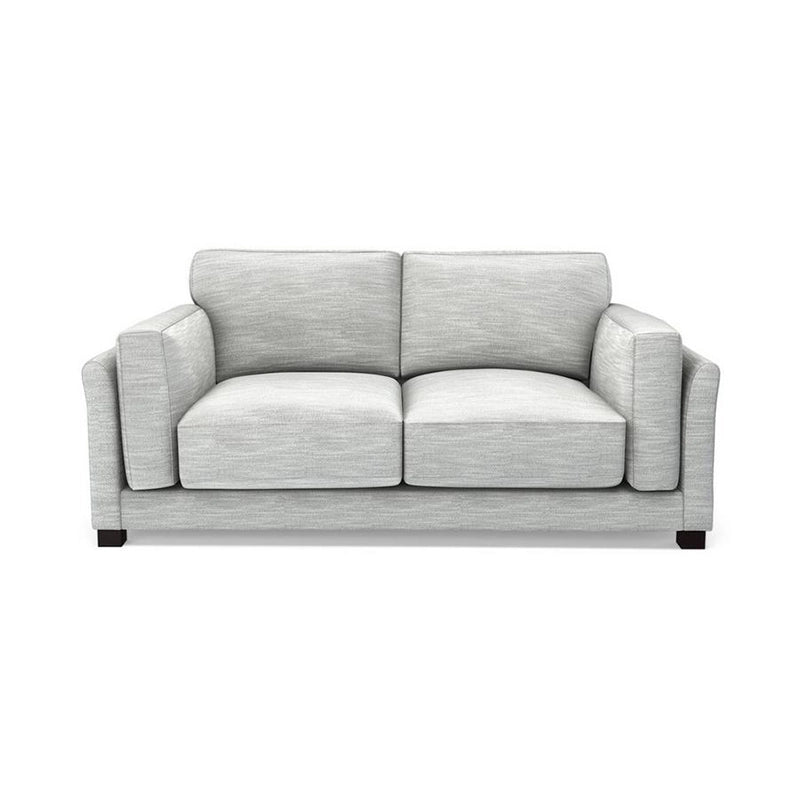 Rectilinear silhouette living room sofa set – buy sofa online – 2 seater couch – dark wood legs