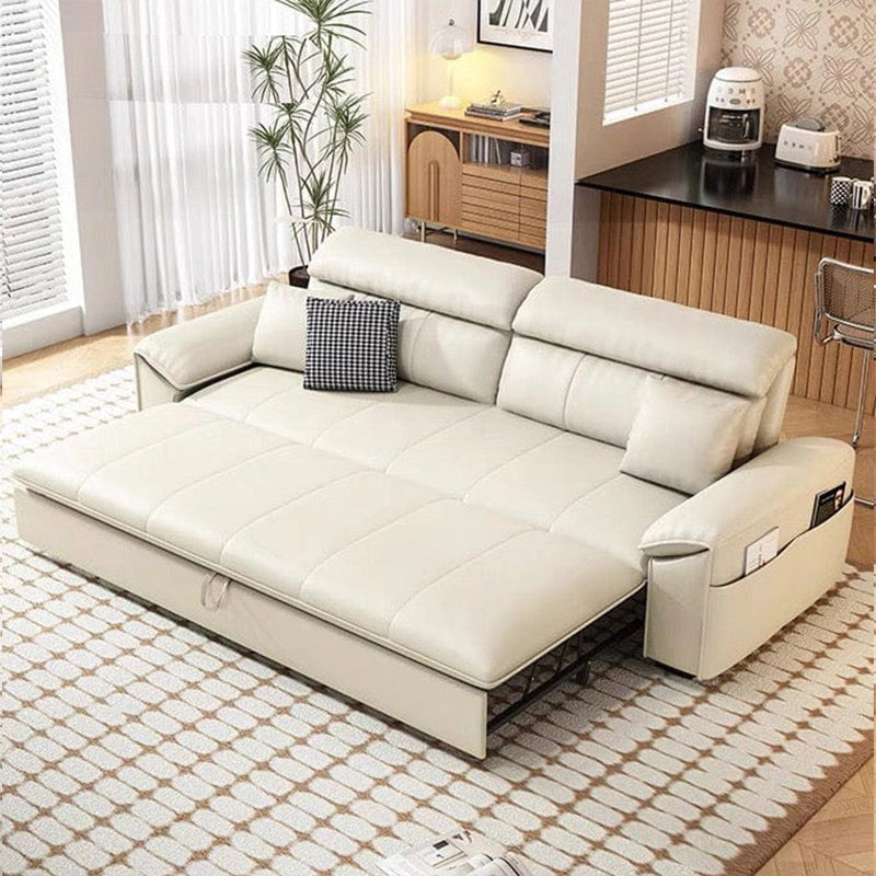 This L-shaped convertible couch, known as the Selene, delivers utility and style in equal measure.
