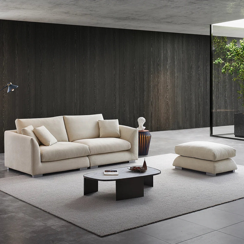 Modular sofa layout with deep seat, living room couch, modern sofa design, pocket spring