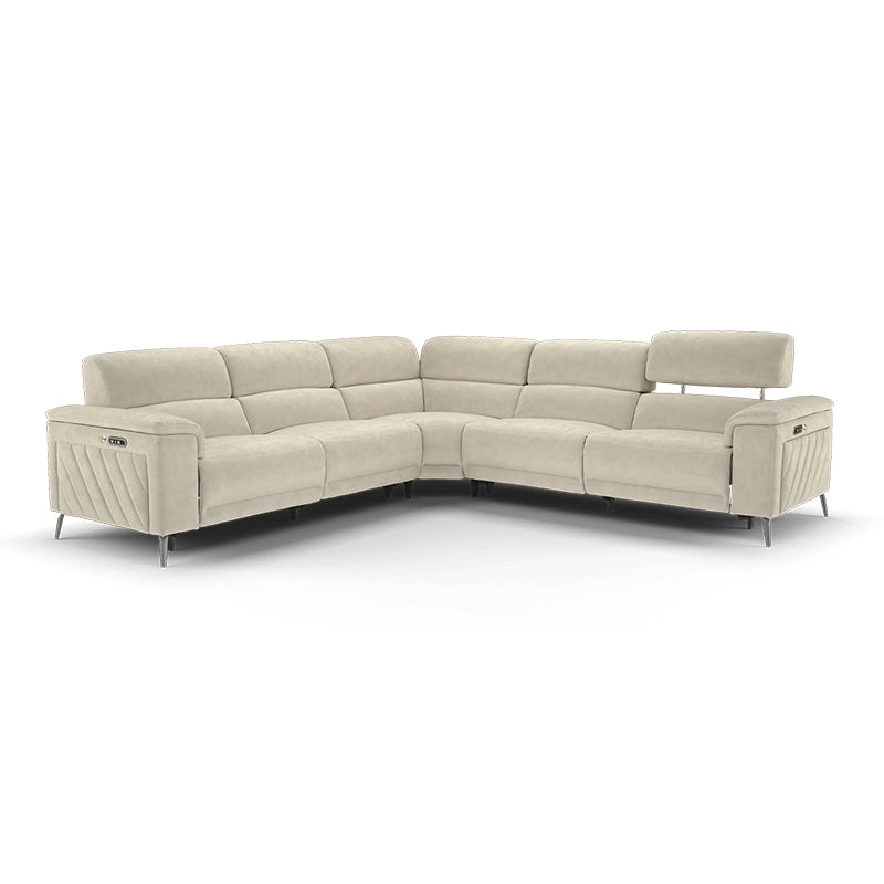 Upholstered in suede-finish microfiber or high-grade leatherette, and available in tones like  ivory, it suits both compact apartments and spacious homes - 2+corner+2