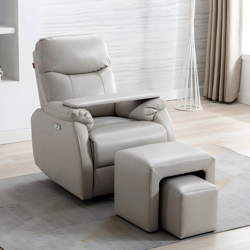 Upholstered in pet-friendly faux leather, these couch recliners come in a wide colour palette to match any décor—from sleek greys and blacks to warm tan and bold teal.