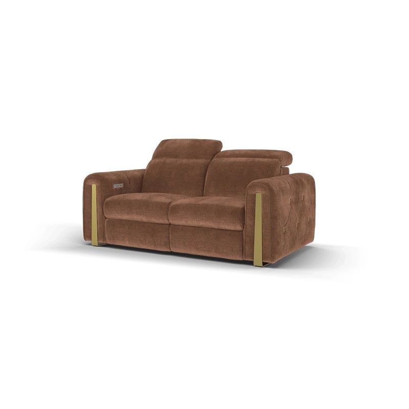 Each recliner sofa unit may feature chaise-style footrests, headrests with electric adjustability, and smart storage consoles with USB ports and cup holders - 2 seater
