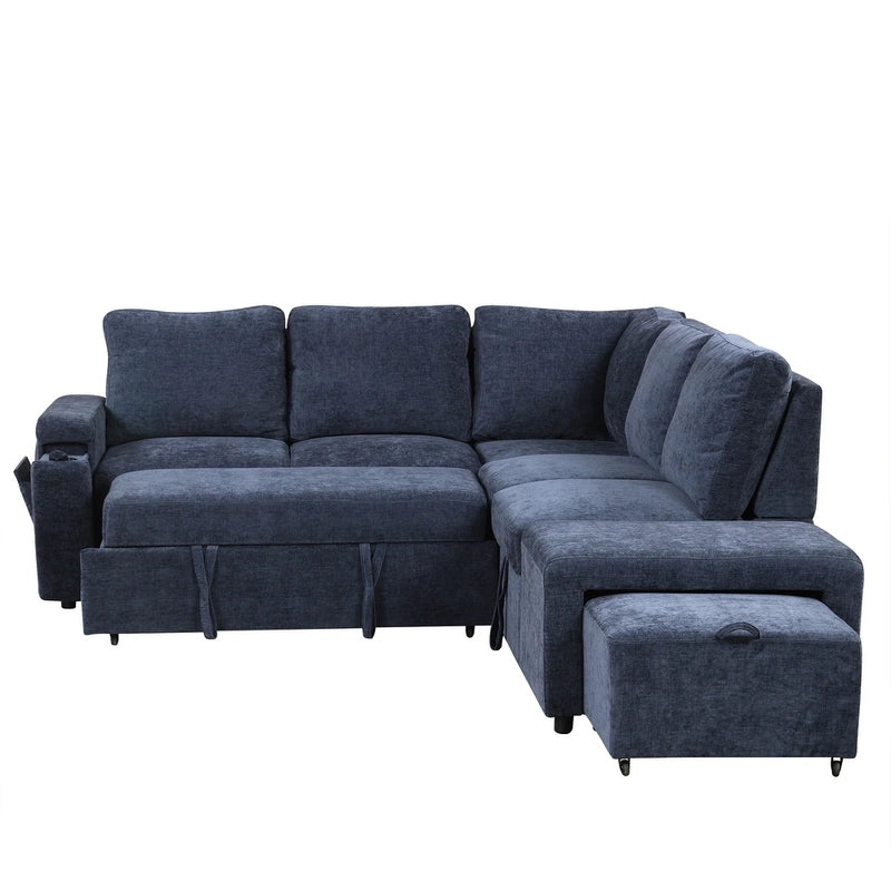 This convertible sofa bed seamlessly transforms into a spacious couch bed, making it ideal for guests or daily lounging.