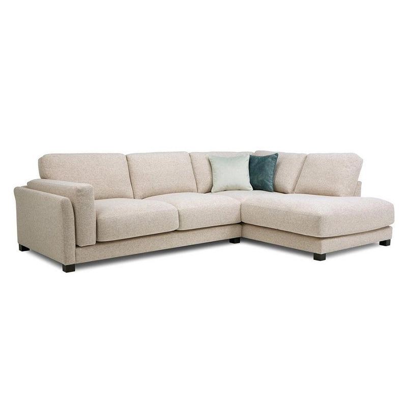 Clean-lined beige and grey designable sofa set – latest sofa design – L shape couch