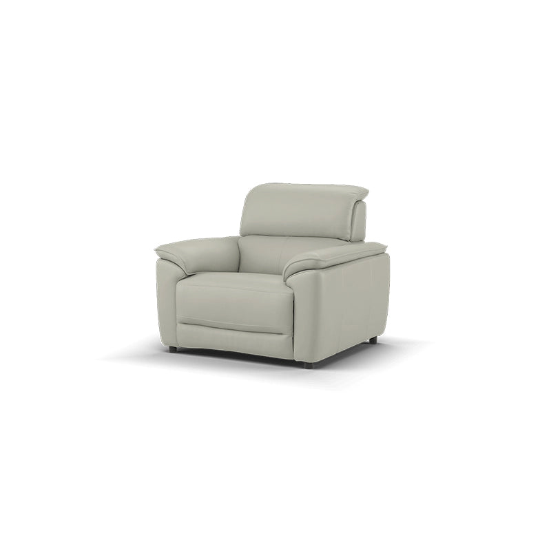 This recliner set by Divanitalia merges the boldness of a sofa recliner with the gentle curves of a modern settee - 1 seater