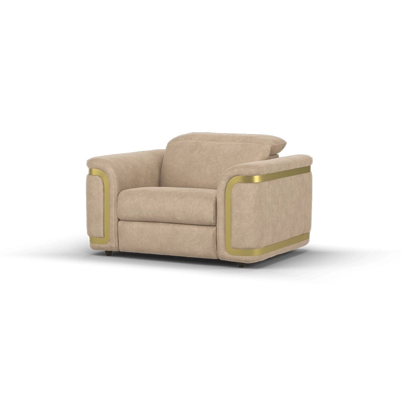 Adjustable headrest design, couch and recliner set, recliner sofa set - 1 seater