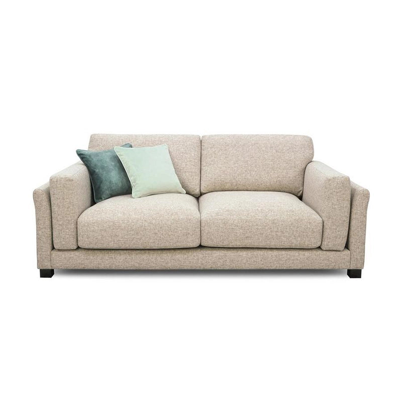 Broad arm modern sofa design – living room sofa set – fabric couch – 3 seater configuration