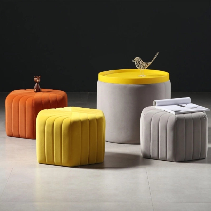 Whether used as a pouf chair, footrest, or footstool, it enhances both comfort and aesthetics.