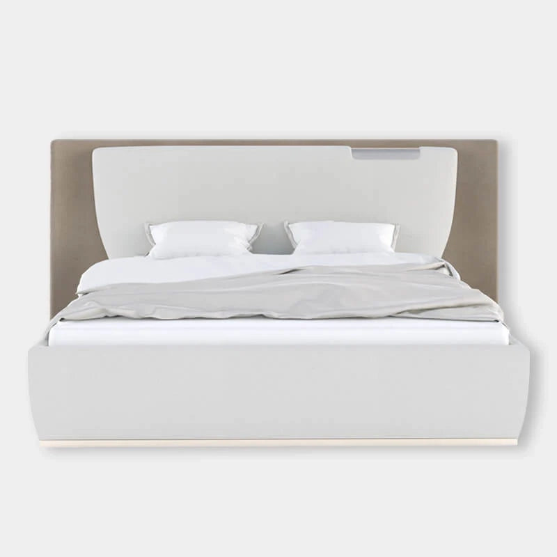 Headboard image showing cot design and new bed design in neutral tones