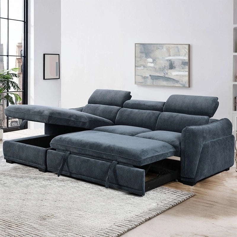 Flared armrest close-up with cushion detail – sofa bed couch, l shape sofa cum bed