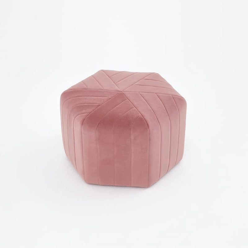 Lightweight and compact, it serves well in small spaces, doubling as a pouffe stool or ottoman seating option for guests.