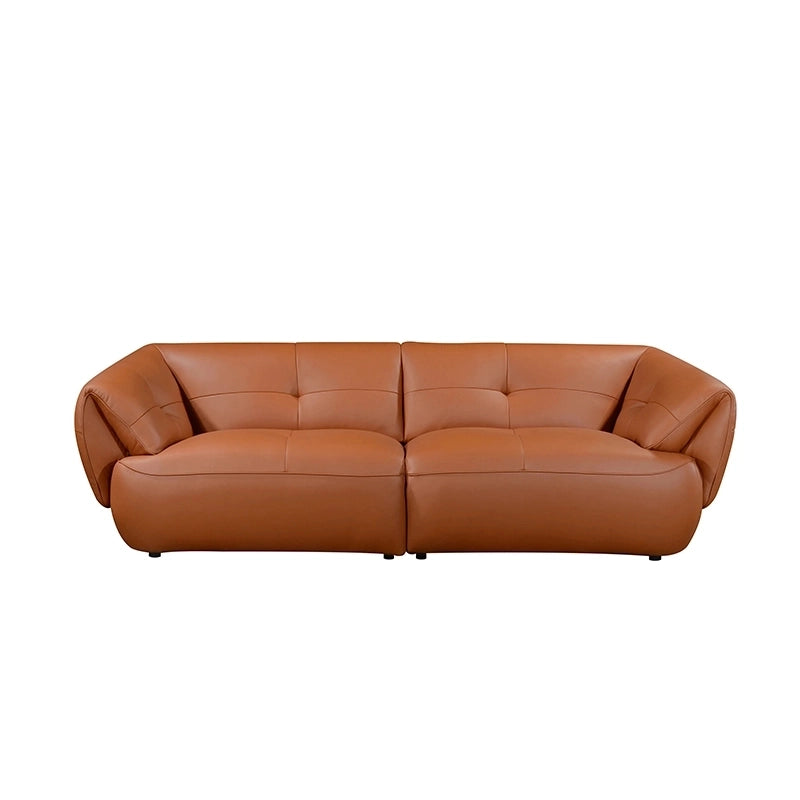 Curved armrest sofa pic with leather shine, design sofa design and pure leather sofa