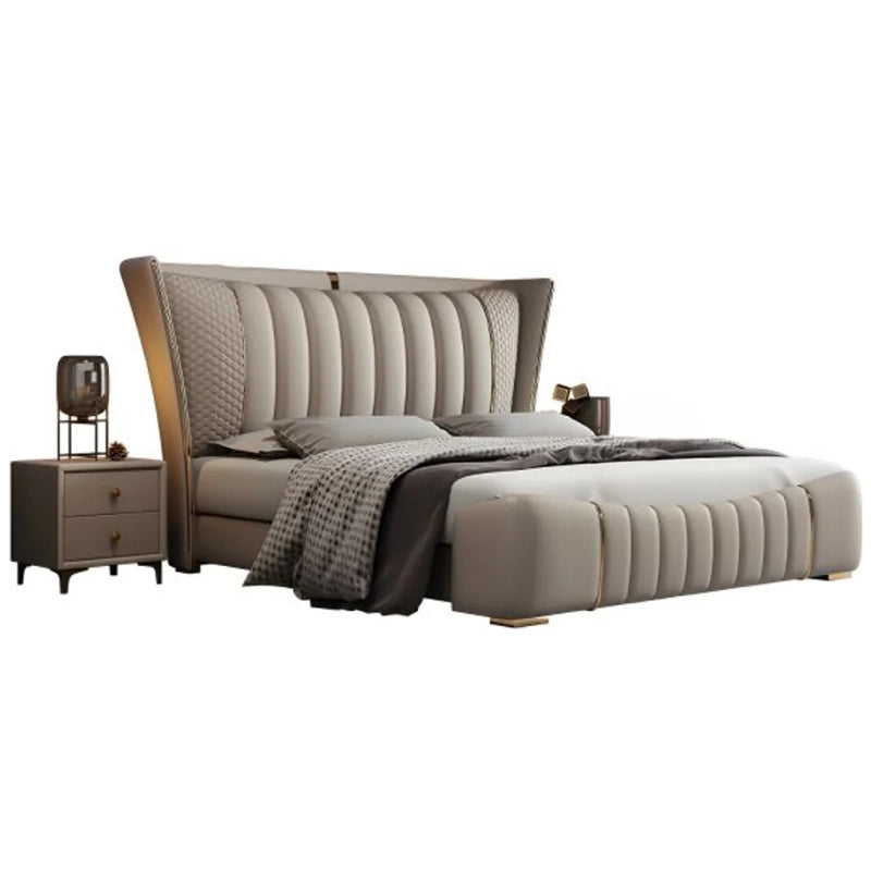 Vertical channel tufting and regal accents, cot design, bed and cot