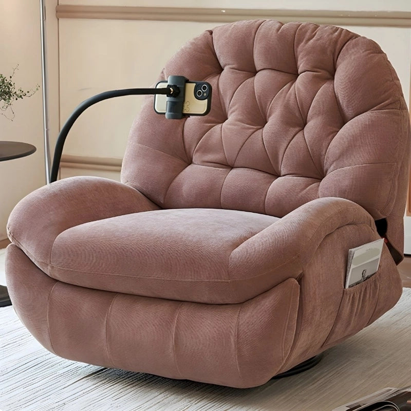 Swivel recliner silhouette with recliner chair and sofa recliner — pink
