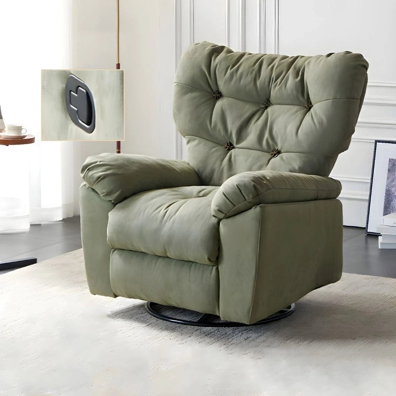 Designed as a single-seater, it’s compact enough for apartments yet generous in comfort, thanks to its pillow-top arms and channel-tufted backrest.