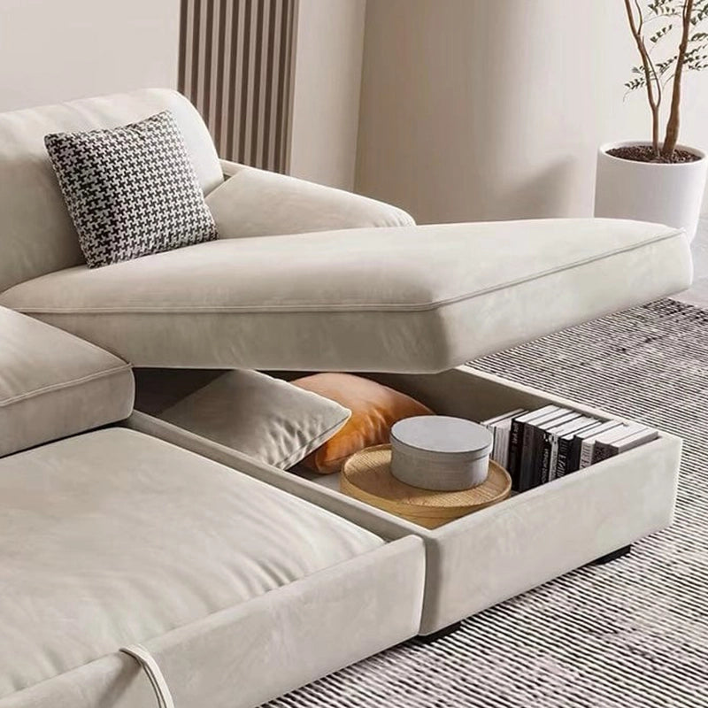 Accent pillows in houndstooth + sofa cum bed design + sofa sleeper + L shape layout