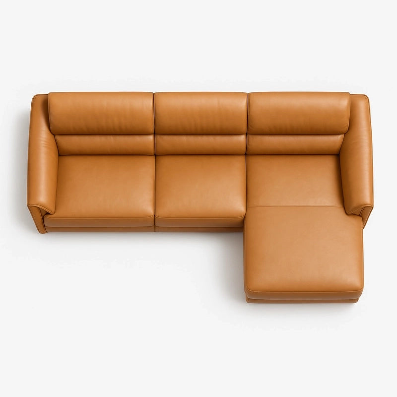 Top view of L shape couch modular design – l shape couch, pure leather sofa