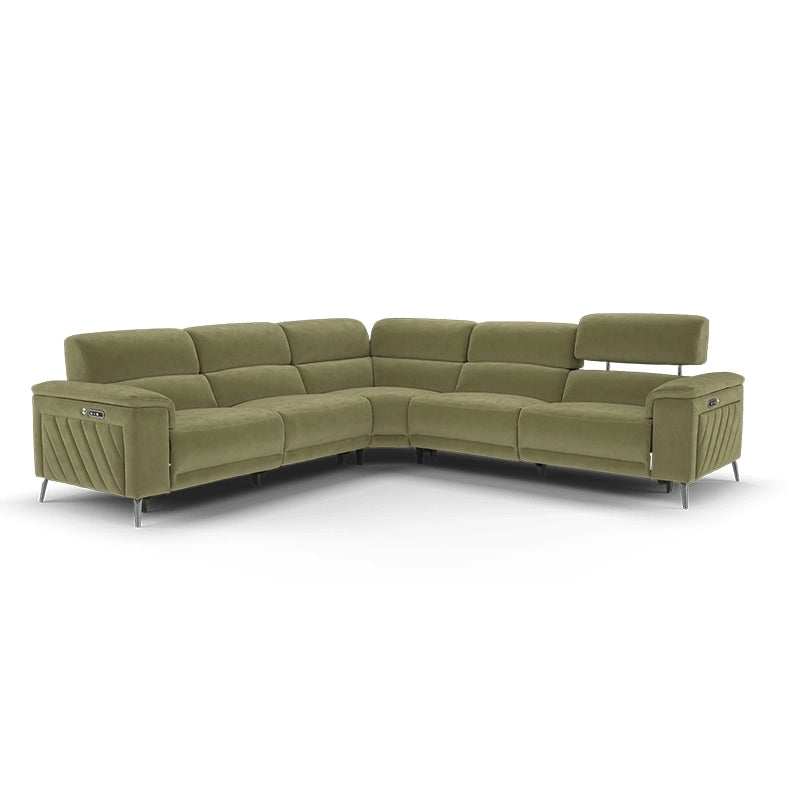 Whether you're after a couch with a recliner, recliner settee, or sofa and recliner set, this piece adapts to your space with ergonomic ease - 2+corner+2