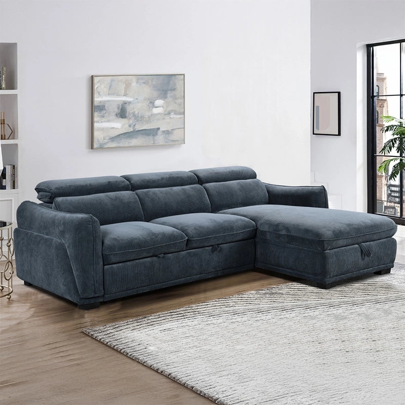  Pull-out unit partially extended – convertible couch bed, sofa come bed