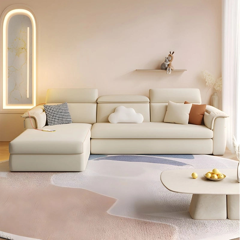 Chaise-lift storage detail, convertible sofa bed design, sofa bed couch, Nova leatherette