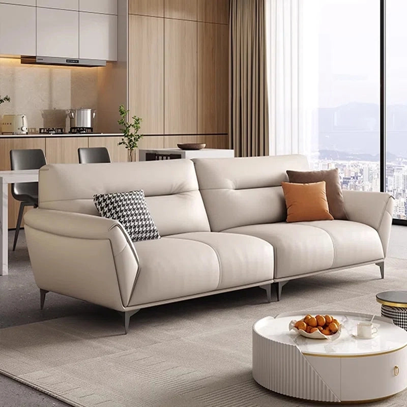 Contoured backrest and plush seating – luxury furniture store Bangalore and living room sofa set
