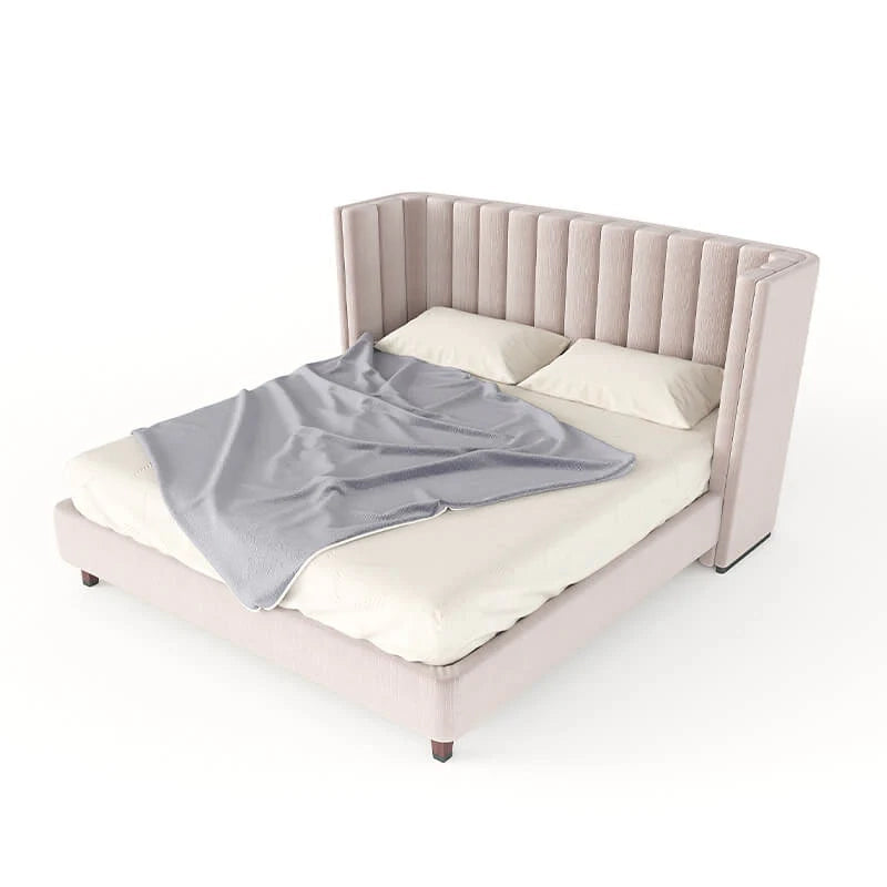 Designer king bed and cot with clean stitching, modern bed design and new bed design