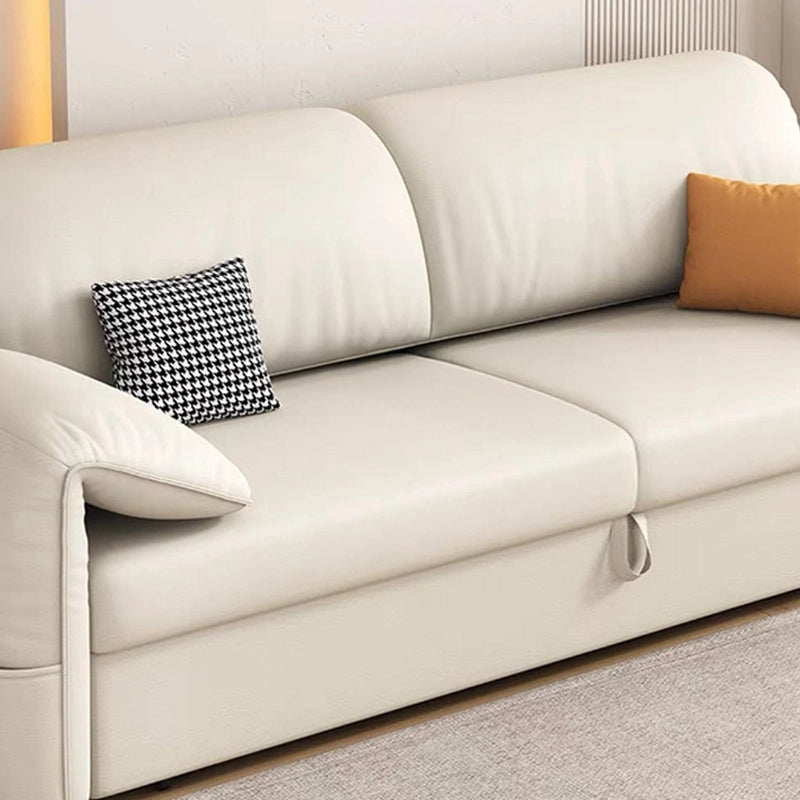  Stylish ivory upholstery and sofa cum bed design with sofa bed couch – rectangle shape