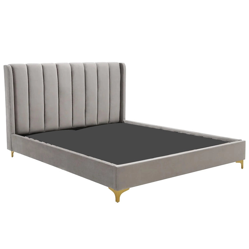 Whether you select plush velvet or textured boucle upholstery, the soft finish pairs effortlessly with the gold-tone metal legs.