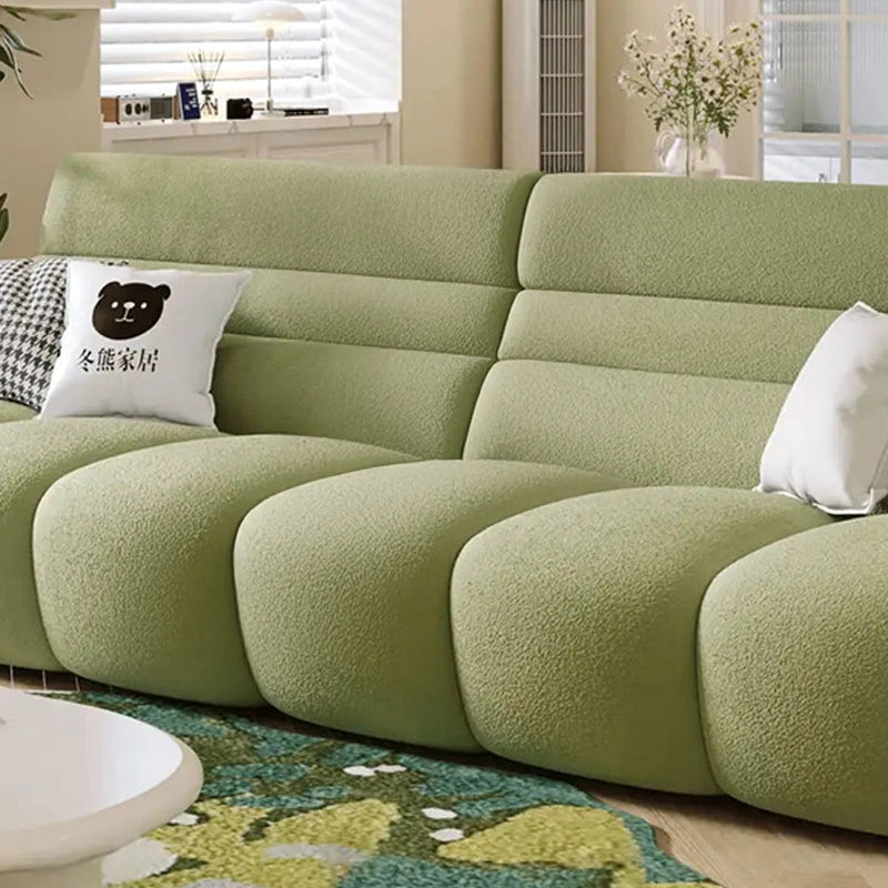 Green accent cushion pics, premium sofa, design of sofa, high backrest, fabric upholstery