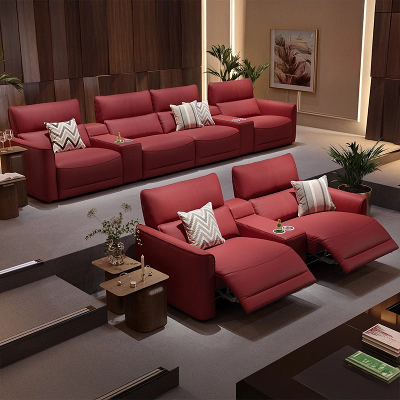 Reclined position with headrest raised, home theater chairs, home theater couch