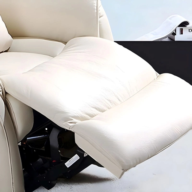 This premium electric recliner merges contemporary style with ergonomic functionality.