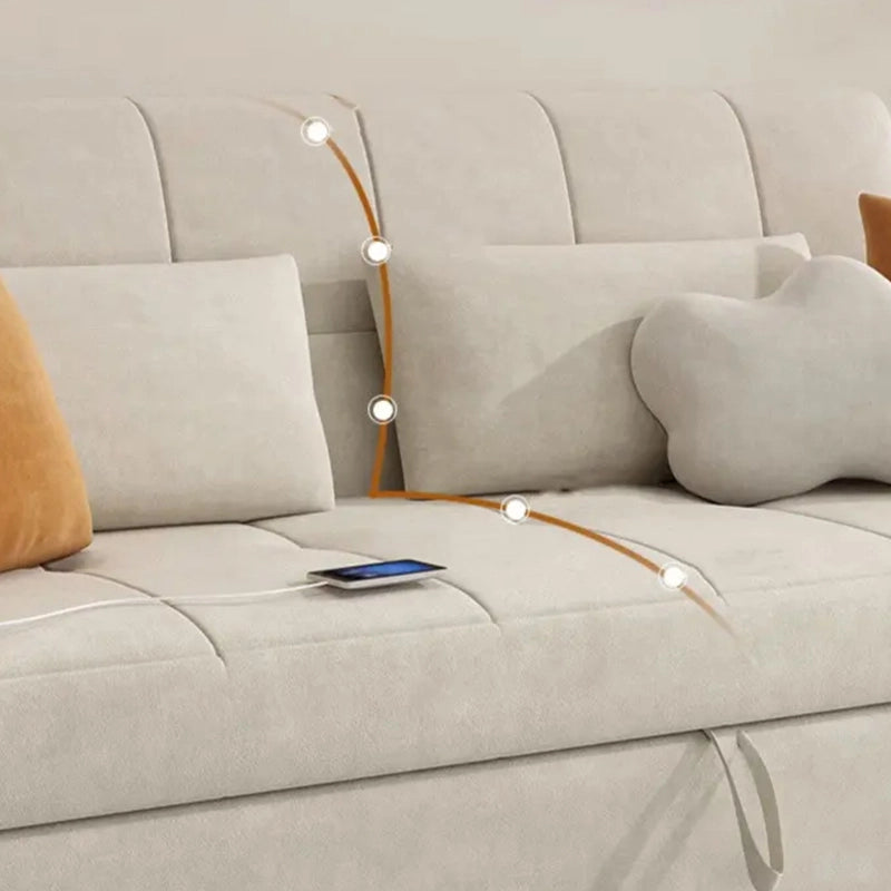 Hidden storage chaise open – sofa cum bed design + l shape sofa cum bed