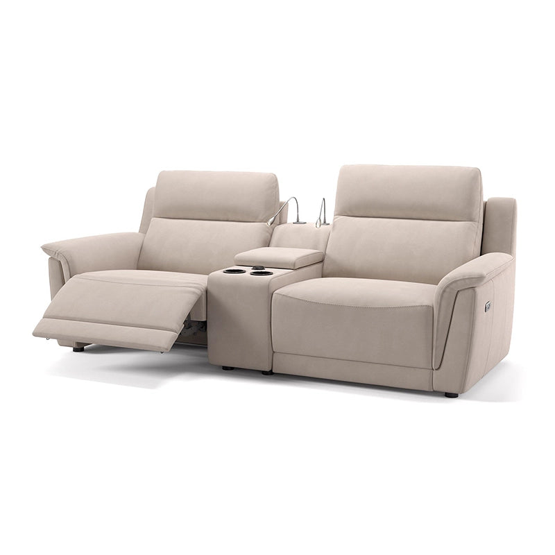 Tall-back microfibre recliner pics, home cinema recliner sofa, home theater recliner