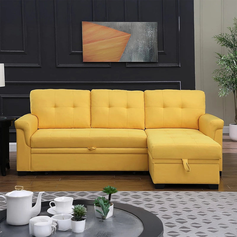 The Sulmar sofacumbed offers modern practicality in a compact L-shaped form with a right-hand chaise