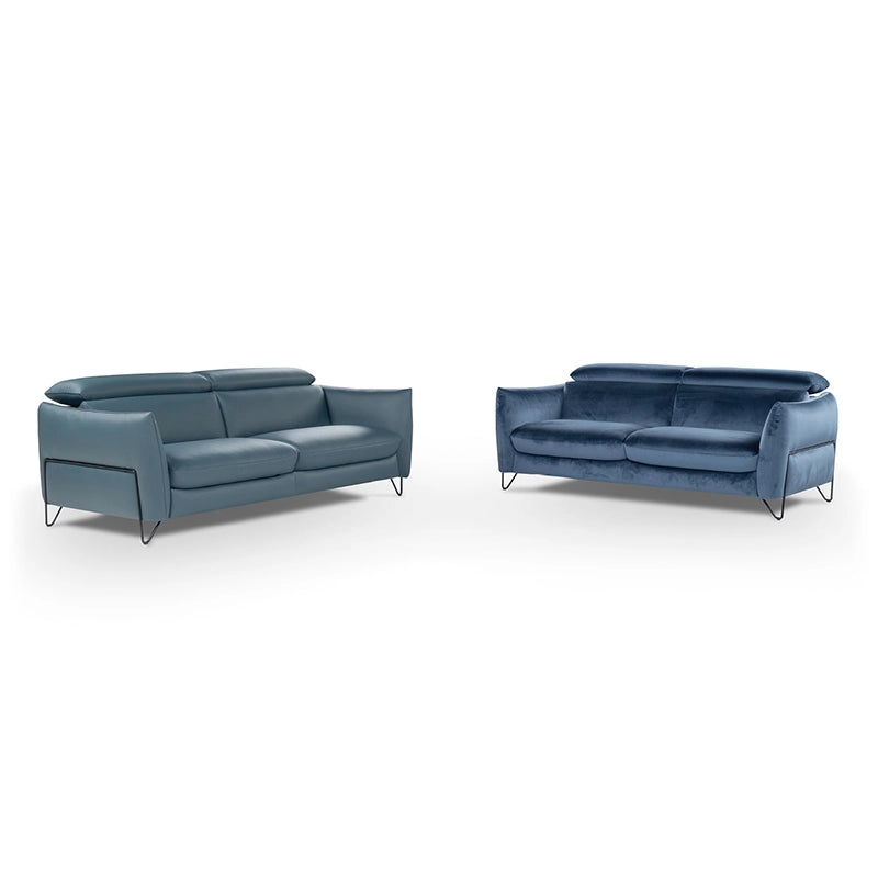 This three-seater settee features a streamlined linear form ideal for contemporary living.