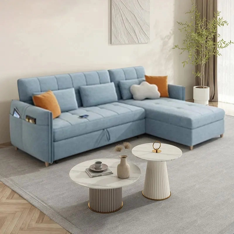 Wooden legs floating design detail – sofa bed design + sofa cum bed