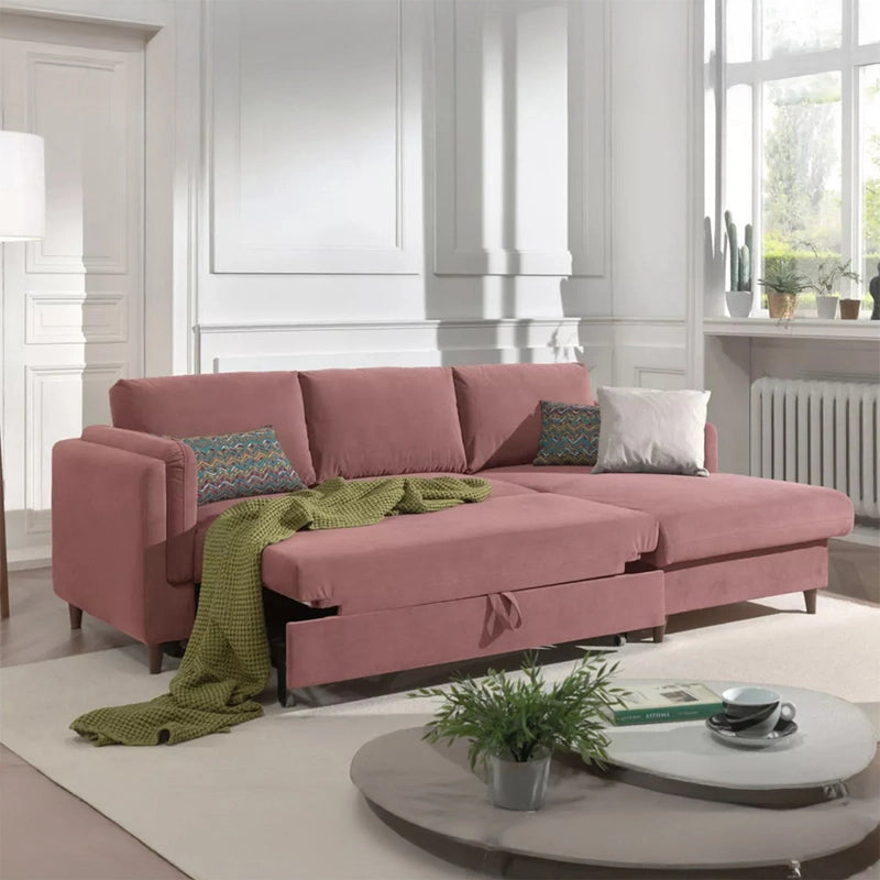 The frame uses termite-resistant neem wood and engineered plywood, topped with medium-firm 32-density cushioning and resilient zig-zag springs. 