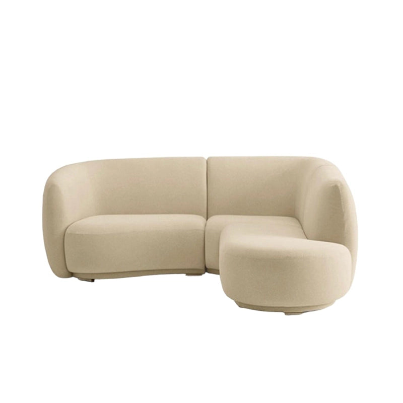 Seamless arm-to-back curve and deep seat – stylish sofa design, designed sofa set, cream finish