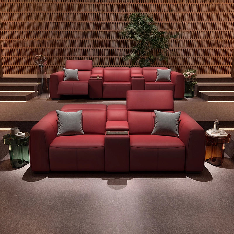 This 2-seater cinema recliner combines technical convenience with modern comfort, crafted specifically for immersive home entertainment.